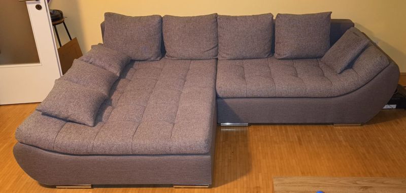 Ecksofa Couch in grau mit Bettkasten 570 € VB