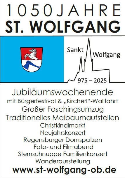 Festplakat zum Gründungsfest St. Wolfgang